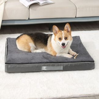 Grand lit mémoire de forme lavable pour grand chien