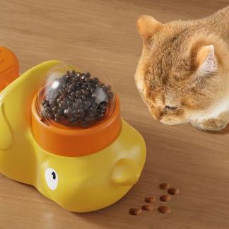 Jouet automatique avec distributeur de friandises pour chat